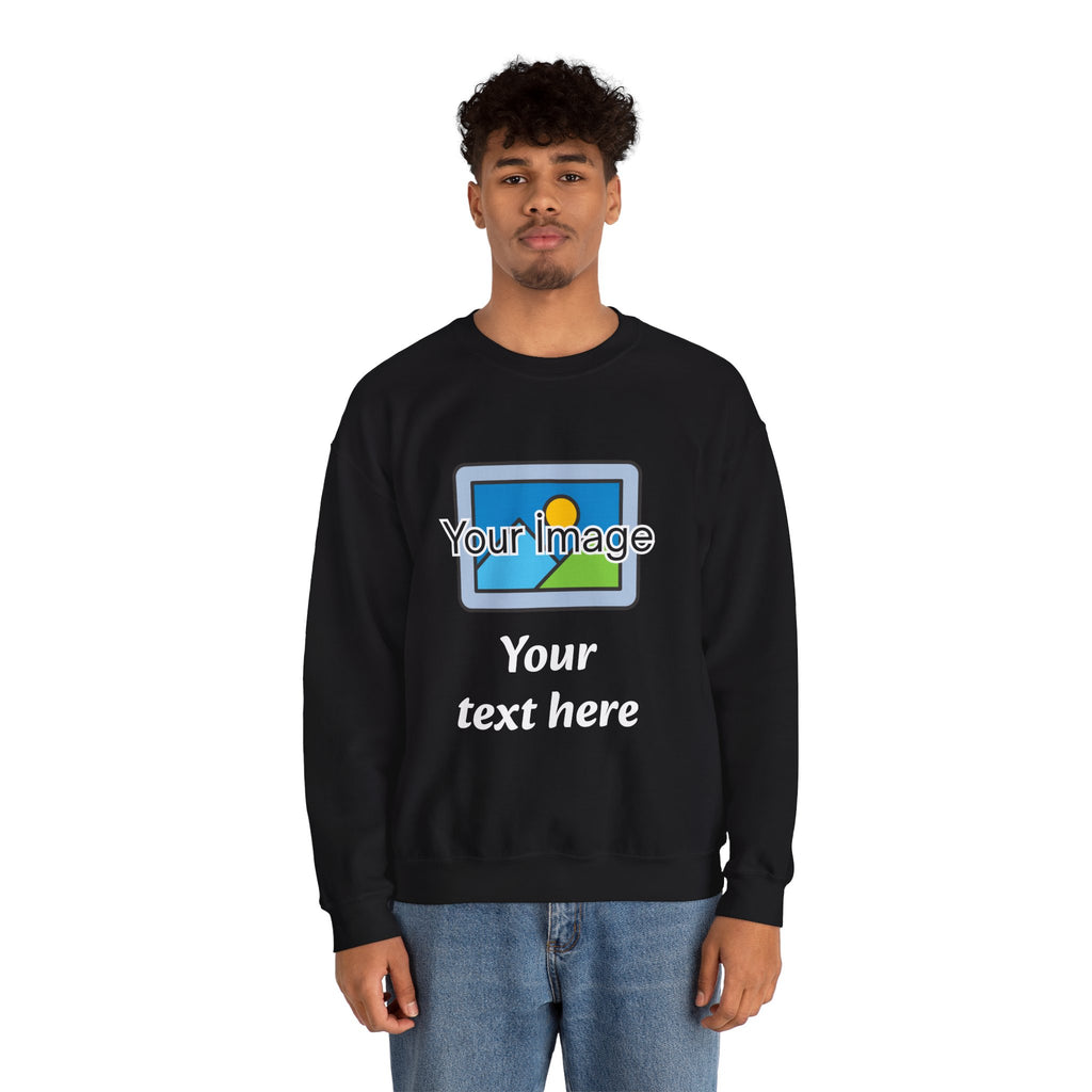 Personalized Image & Text Sweatshirt
