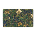 Vintage Botanical Doormat – Luxury Floral Entryway Rug in Rich Green & Gold