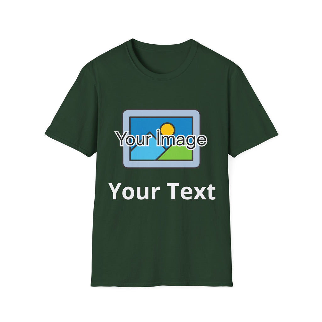 Unisex Custom Photo T-Shirt — Personalized Image & Text Tee