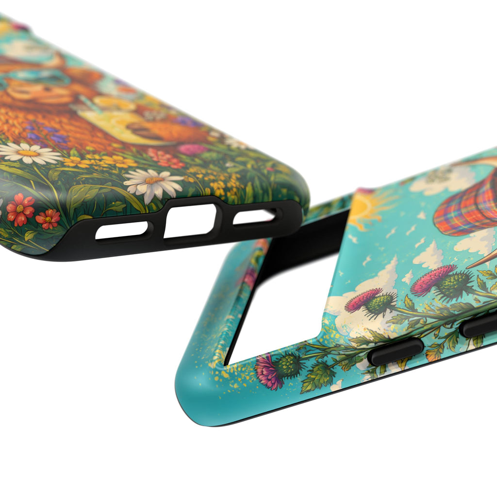 Sunny Highland Cow Phone Case – Scottish Summer Festival Edition