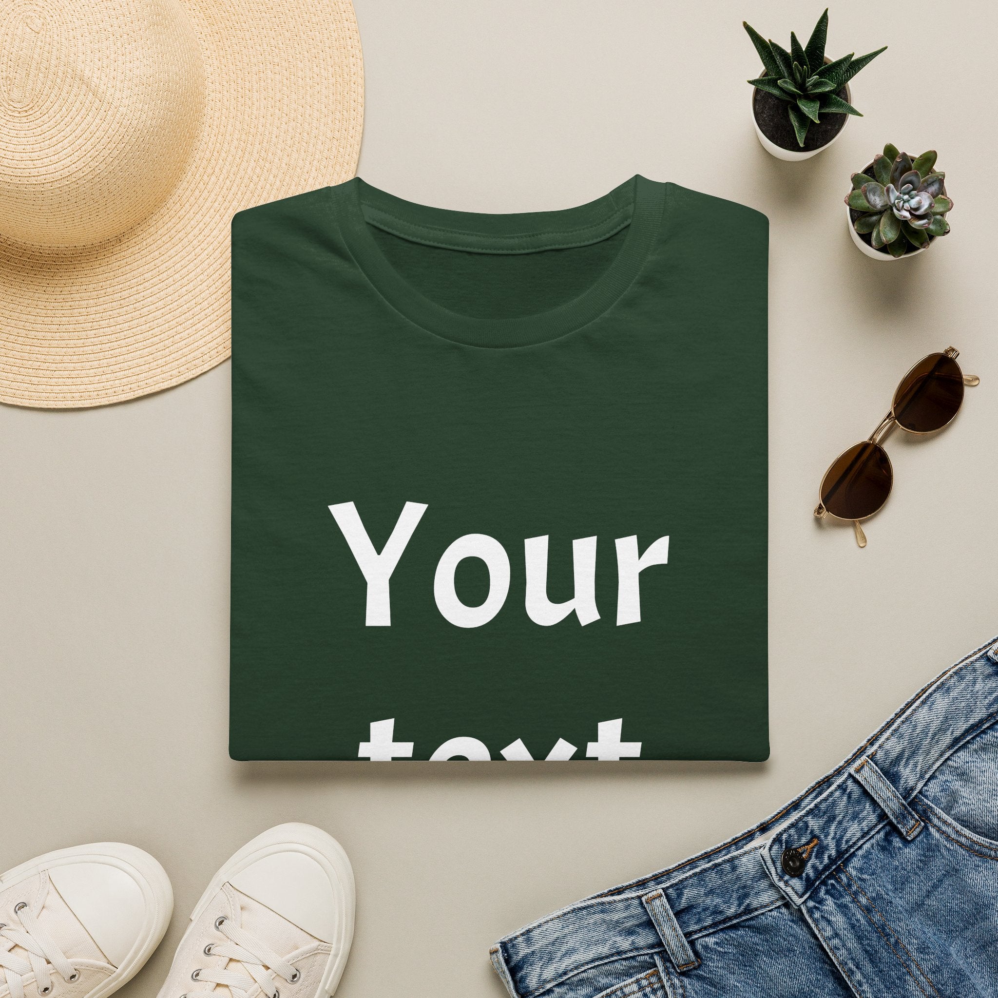 Unisex Custom Text T-Shirt — Personalized “Your Text Here” Tee