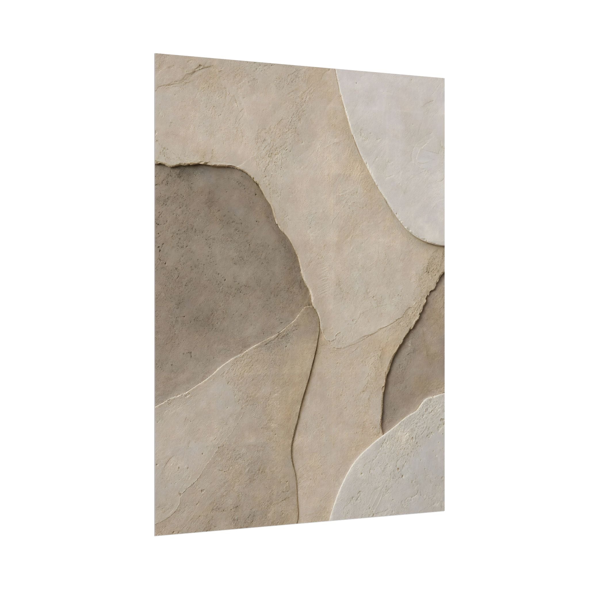 Abstract Neutral Texture Rolled Poster — Earth Tone Minimal Wall Art