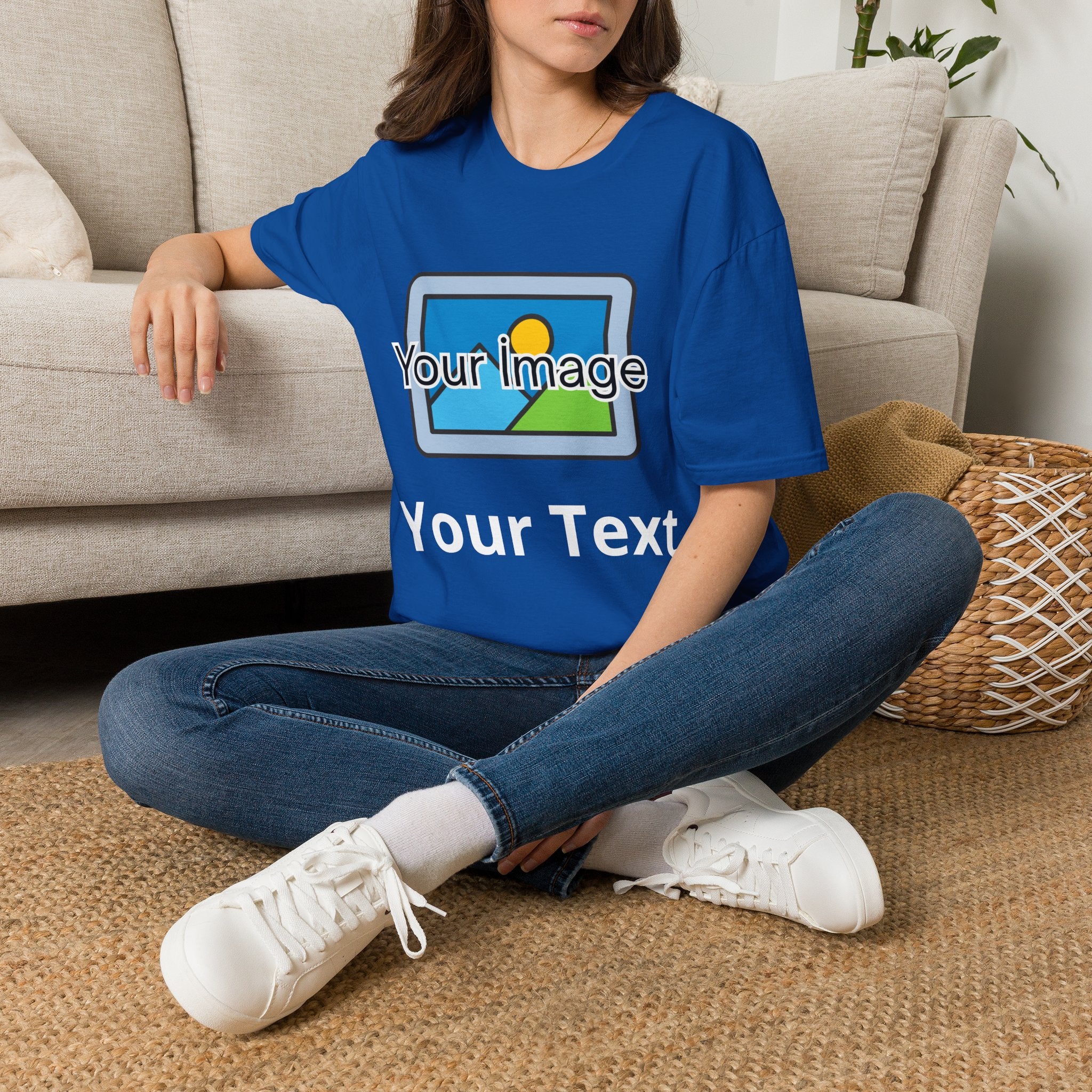 Unisex Custom Photo T-Shirt — Personalized Image & Text Tee