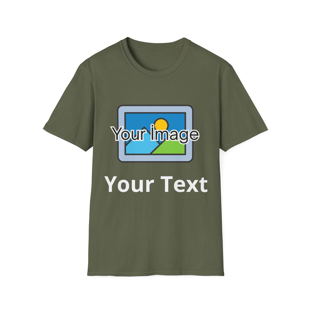Unisex Custom Photo T-Shirt — Personalized Image & Text Tee