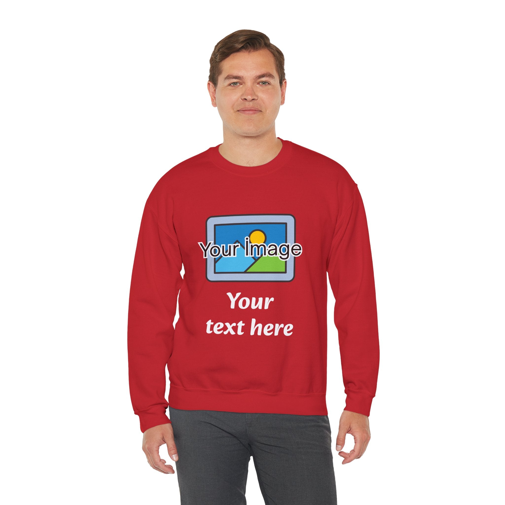 Personalized Image & Text Sweatshirt