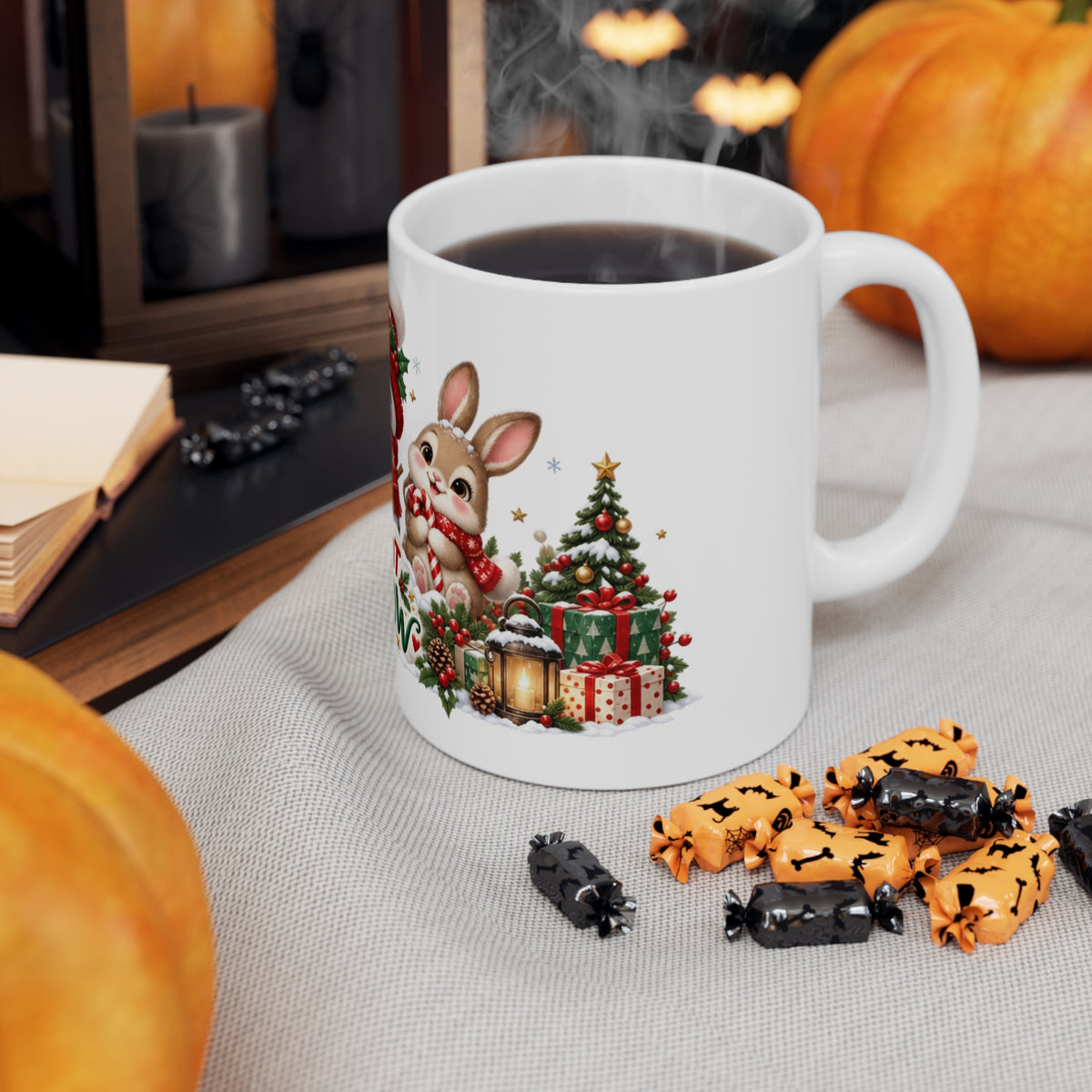 Let It Snow Christmas Woodland Animals Mug