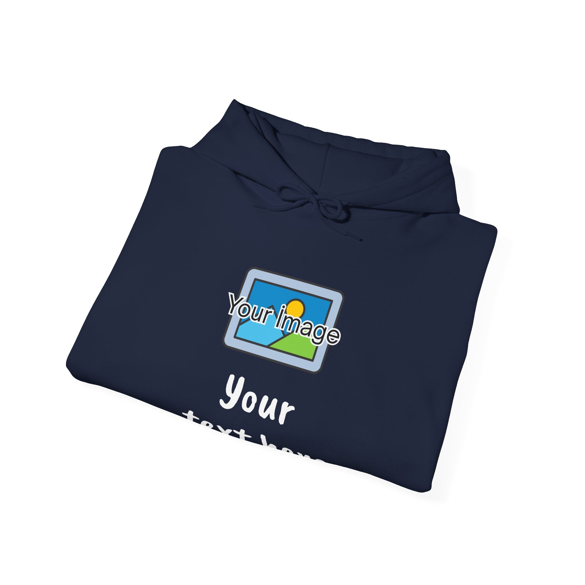 Custom Photo & Text Hoodie — Personalized Image Hoodie, Add Your Text