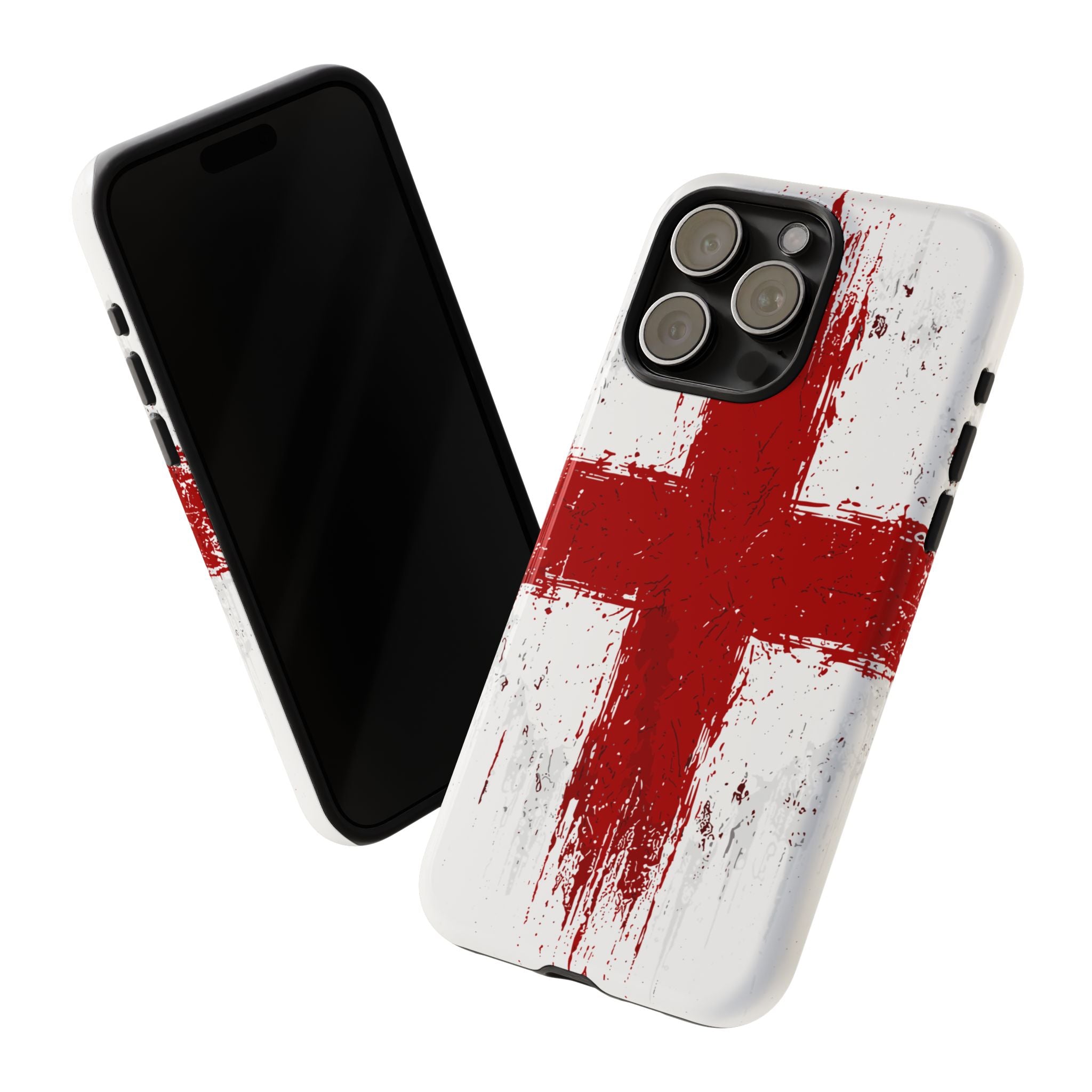 Phone Case - Distressed England St. George's Cross Patriotic Tough Case