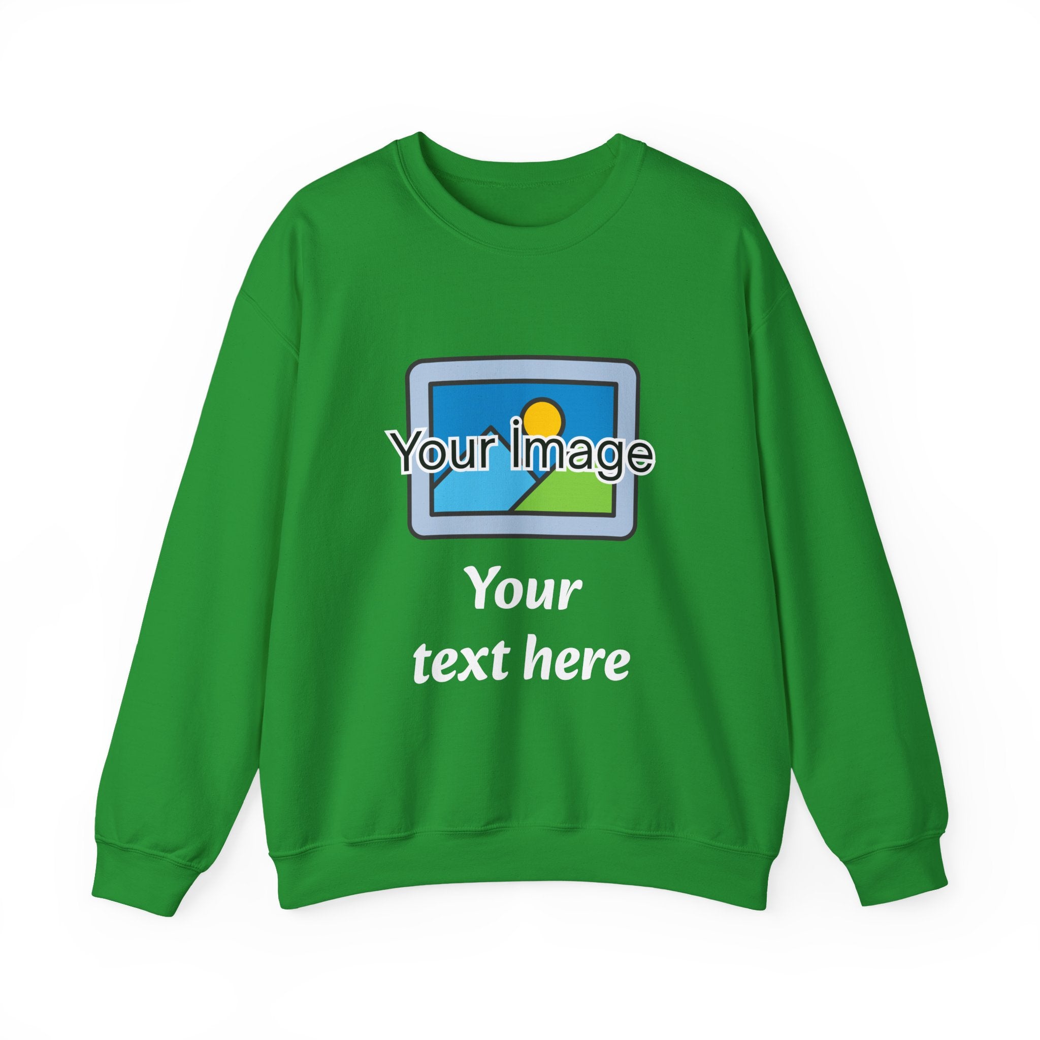 Personalized Image & Text Sweatshirt
