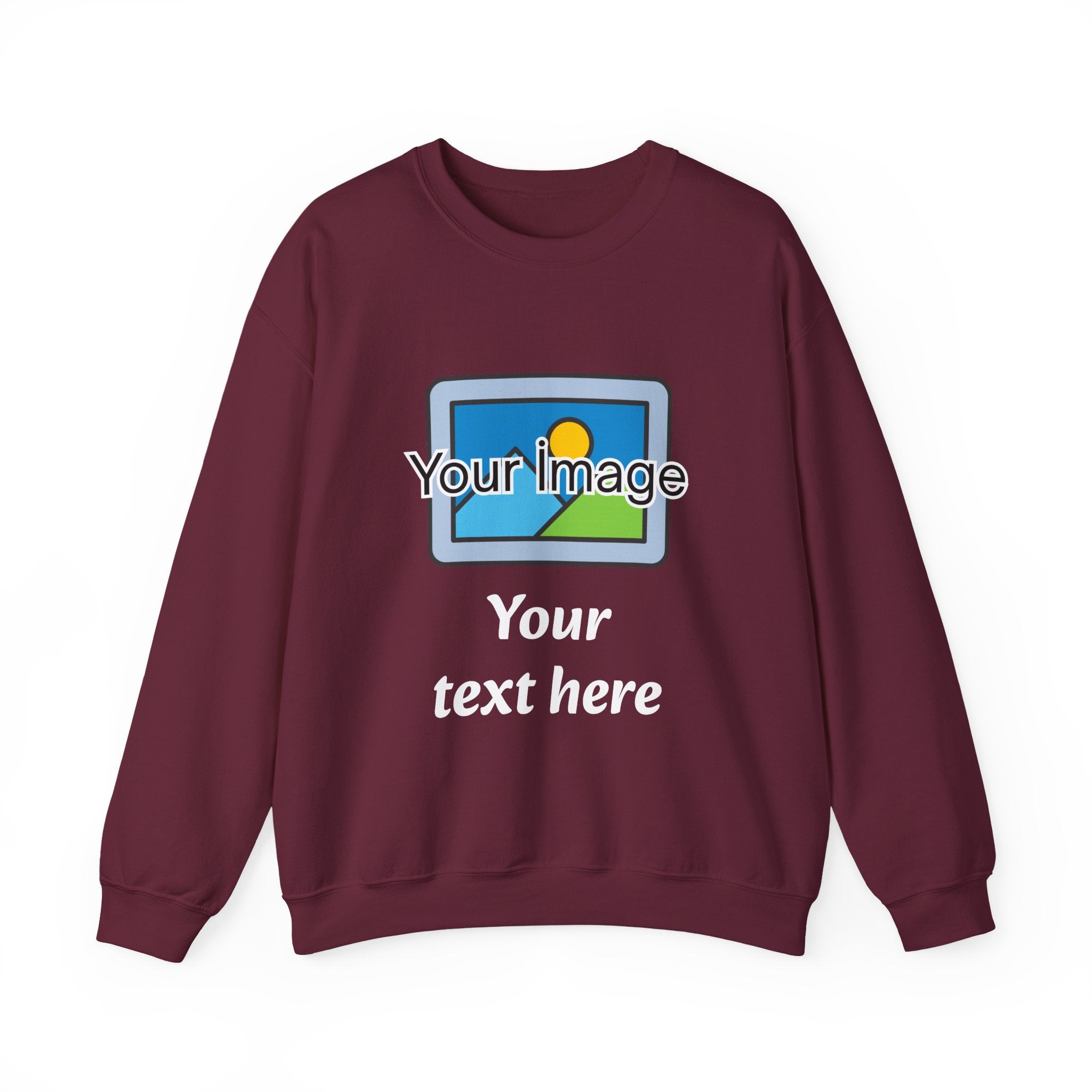 Personalized Image & Text Sweatshirt