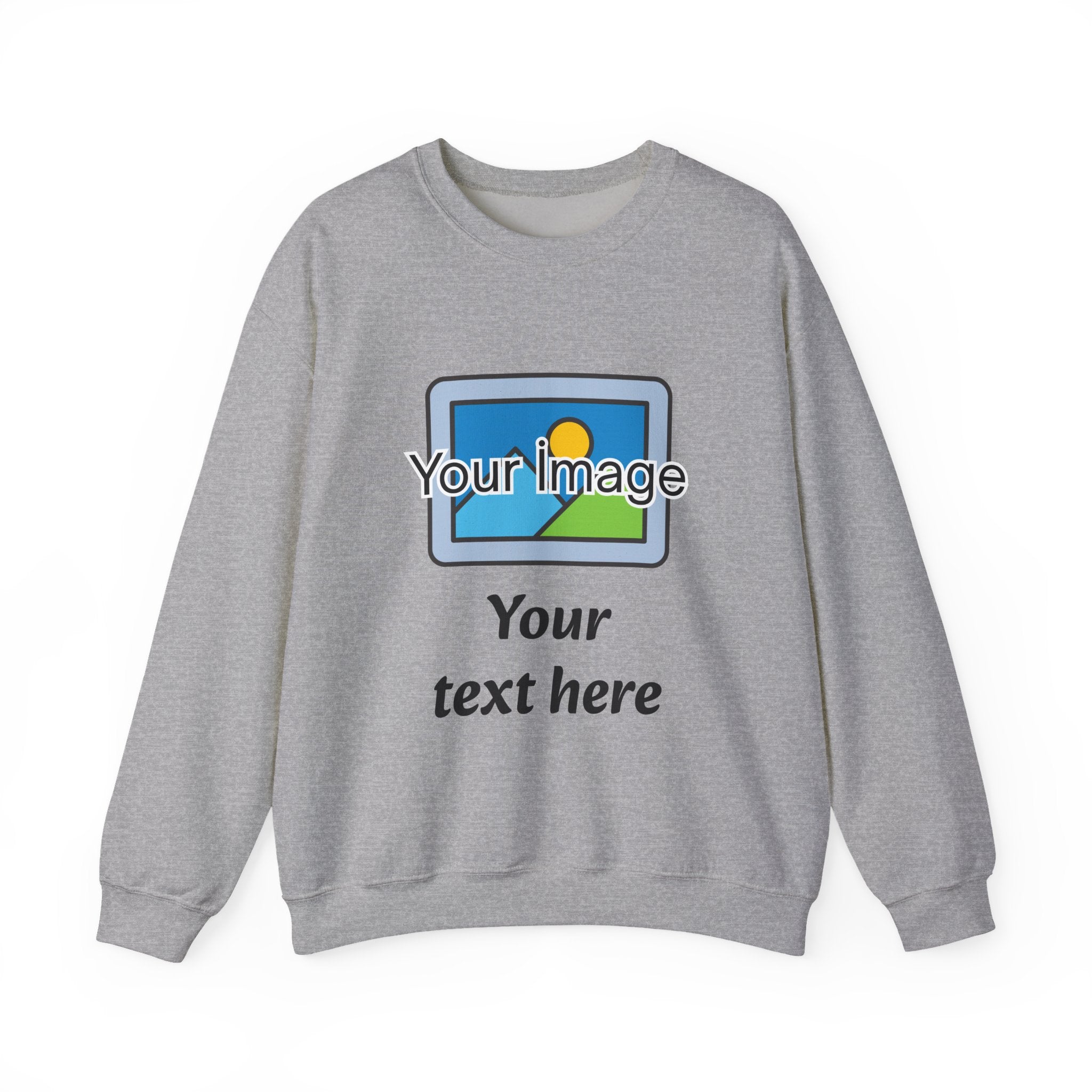 Personalized Image & Text Sweatshirt
