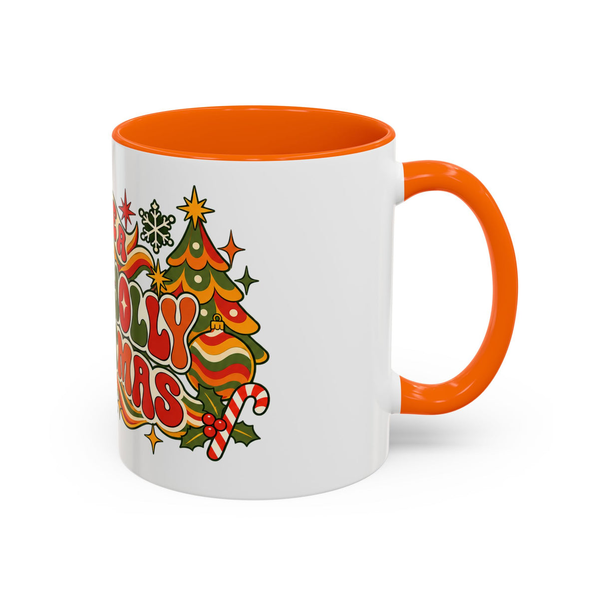 Have a Merry Jolly Christmas Retro Holiday Mug