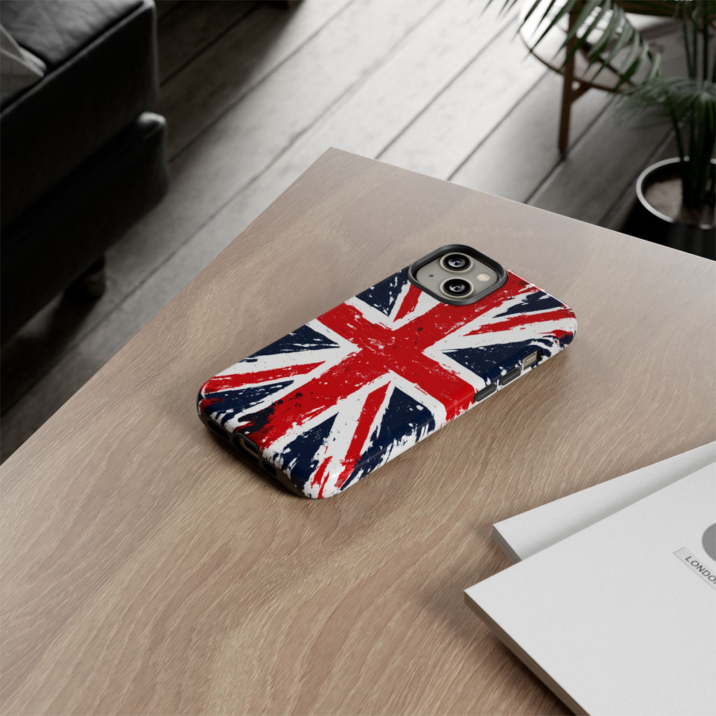 Union Jack Phone Case — Distressed British Flag Tough Case