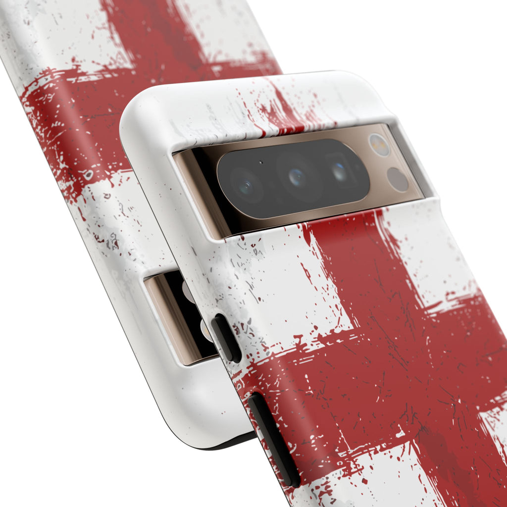 Phone Case - Distressed England St. George's Cross Patriotic Tough Case