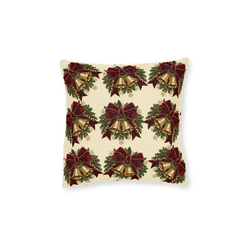 Christmas Jingle Bells Square Pillow
