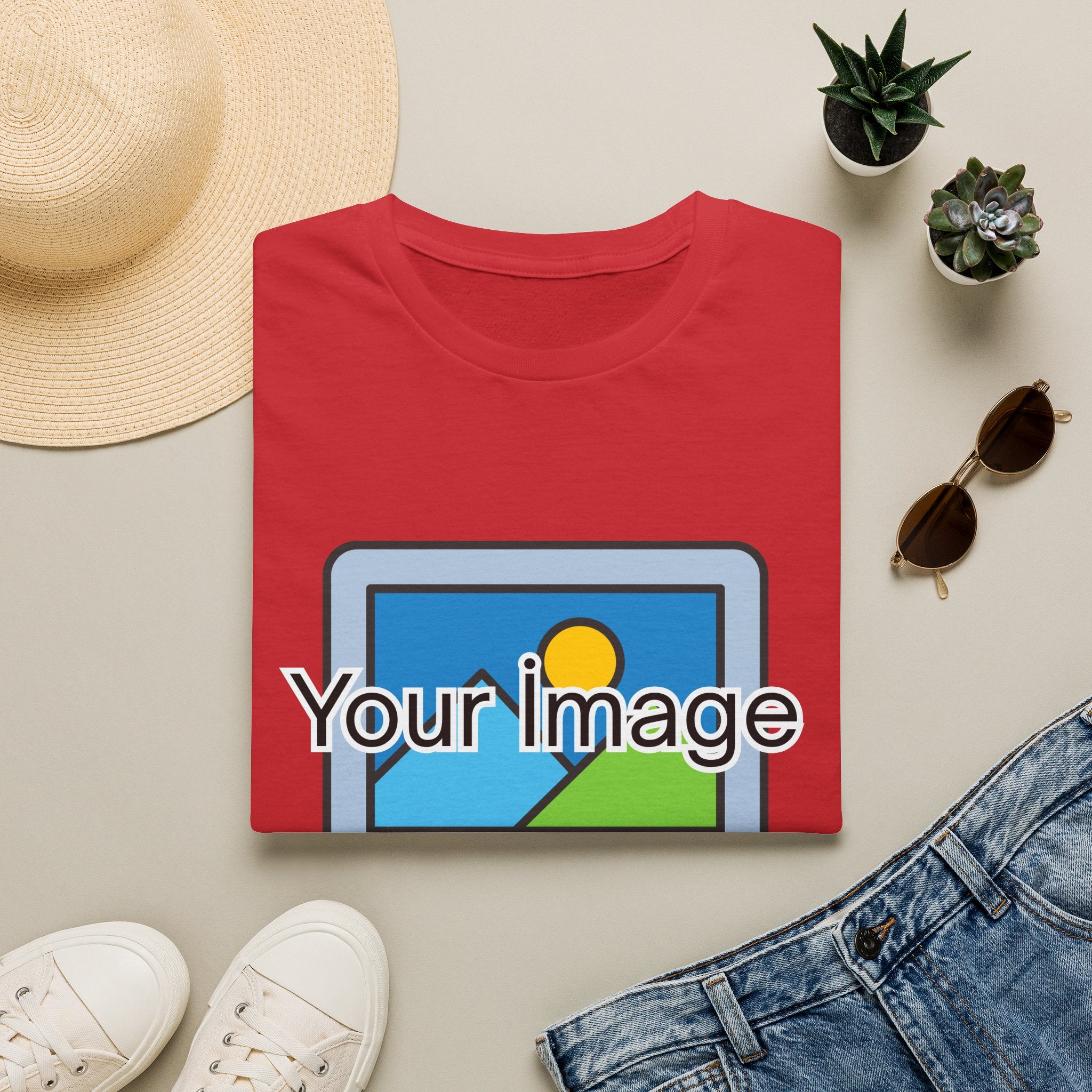 Unisex Custom Photo T-Shirt — Personalized Image & Text Tee