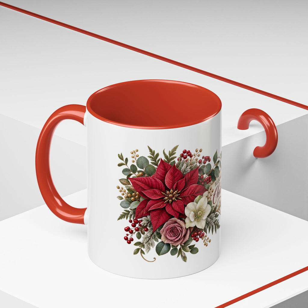 Blooming With Christmas Joy Floral Christmas Mug