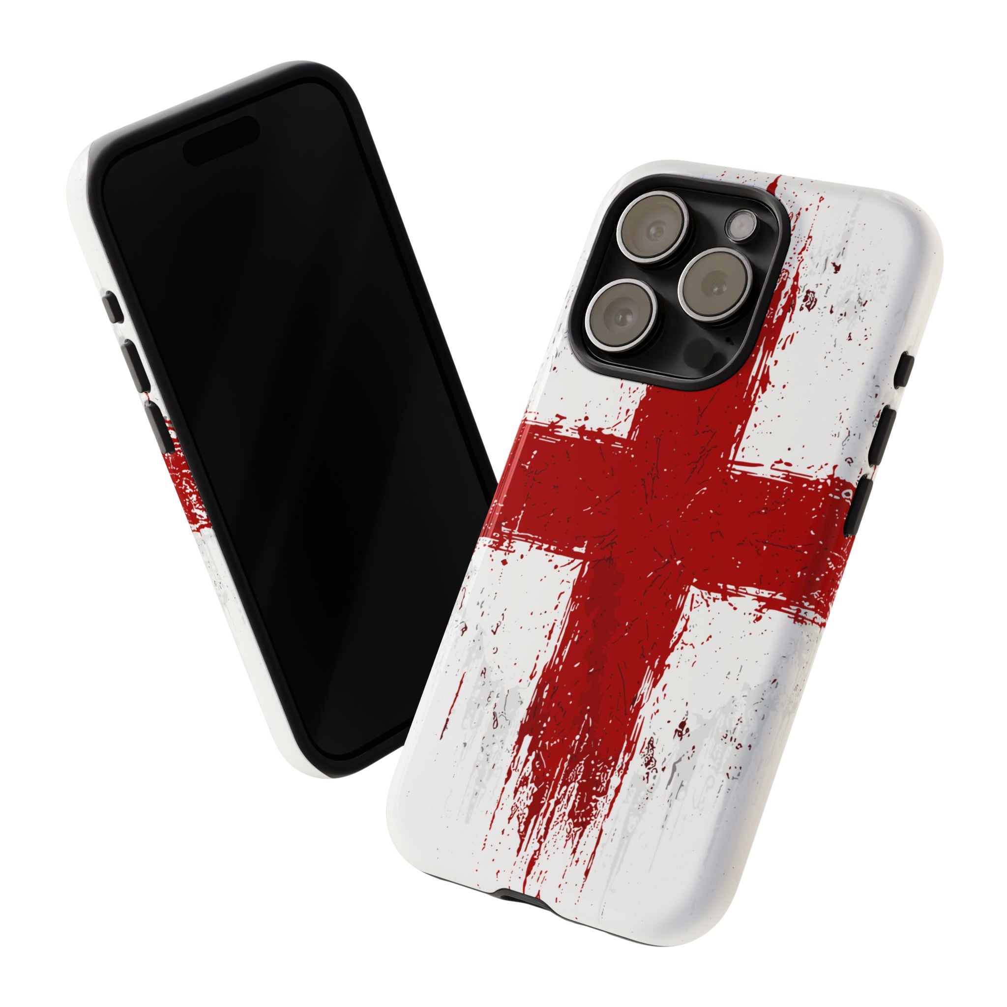 Phone Case - Distressed England St. George's Cross Patriotic Tough Case
