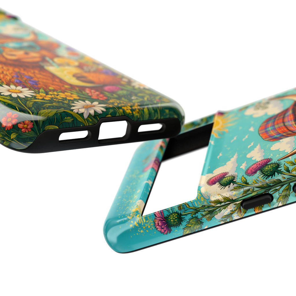 Sunny Highland Cow Phone Case – Scottish Summer Festival Edition
