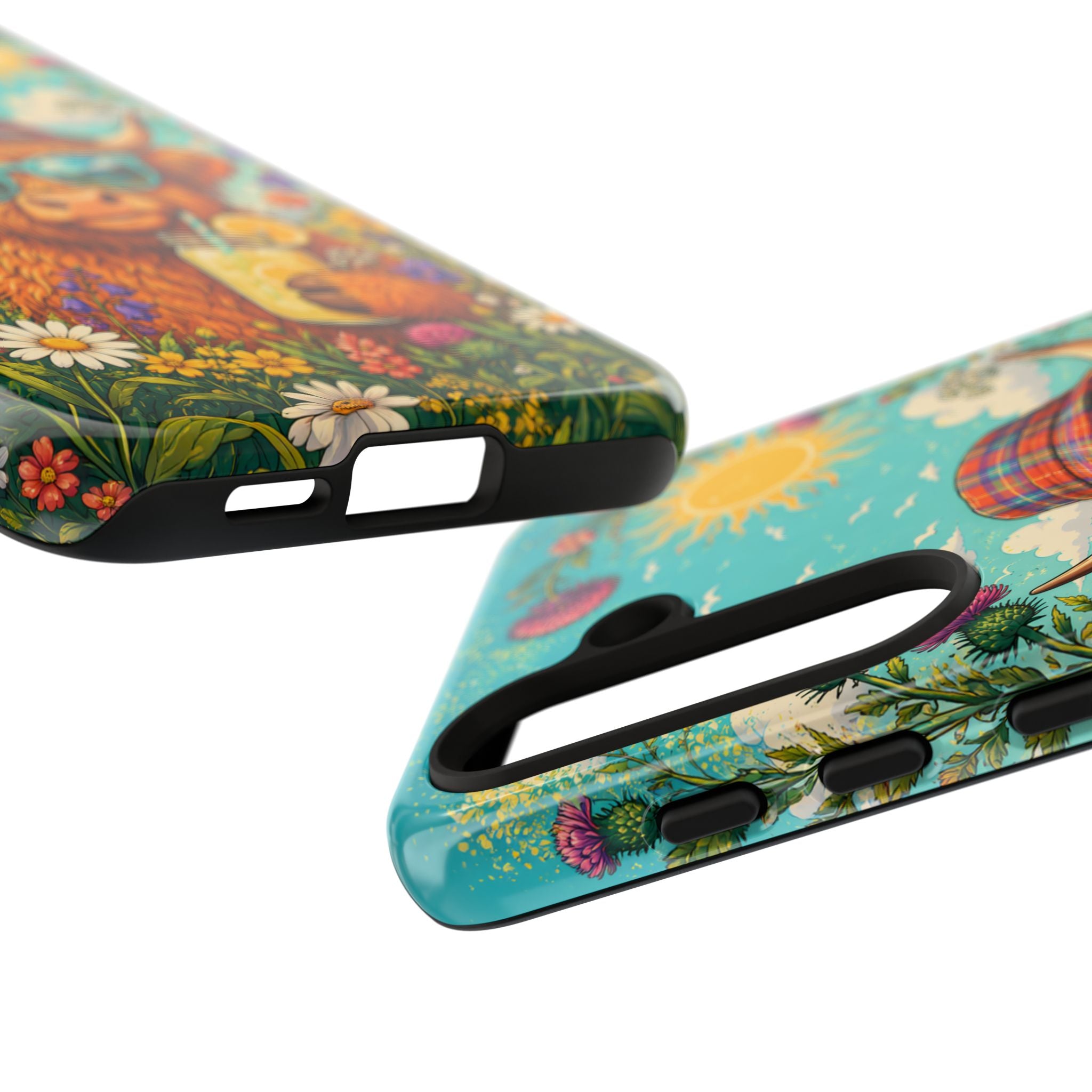 Sunny Highland Cow Phone Case – Scottish Summer Festival Edition