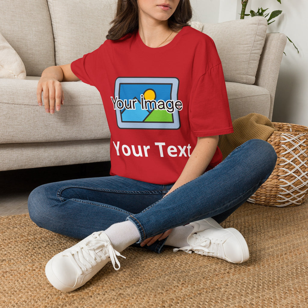 Unisex Custom Photo T-Shirt — Personalized Image & Text Tee