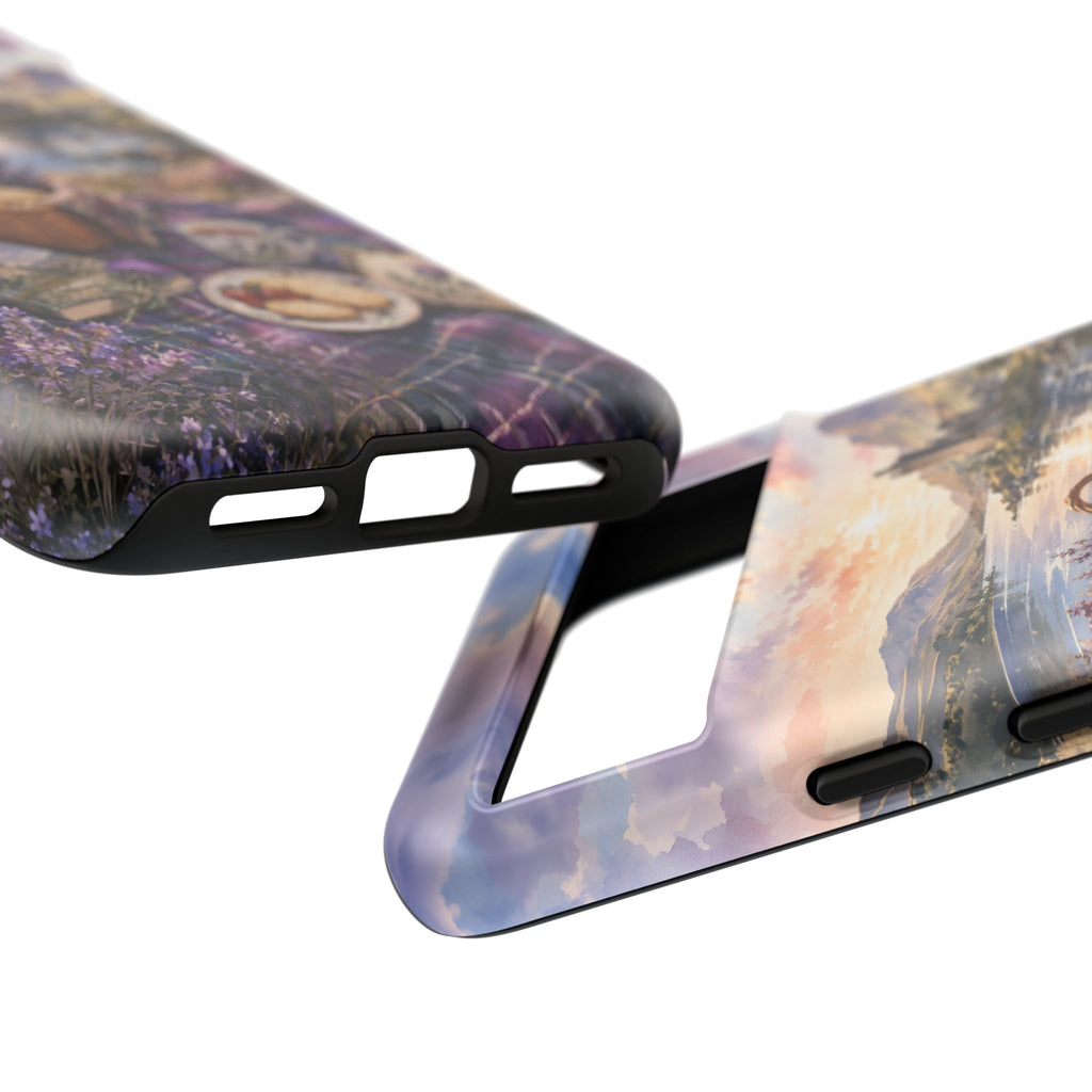 Highland Summer Picnic Phone Case – Scottish Castle & Thistle Art