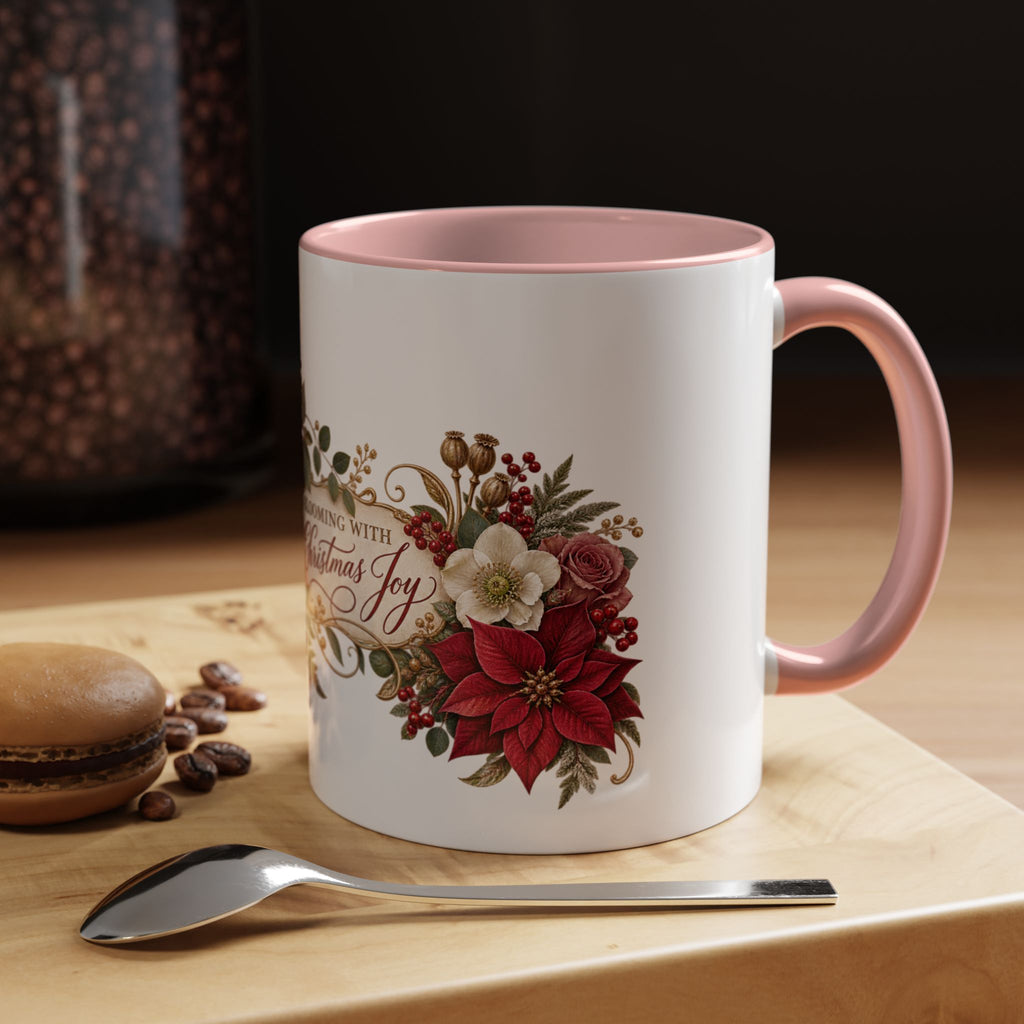 Blooming With Christmas Joy Floral Christmas Mug