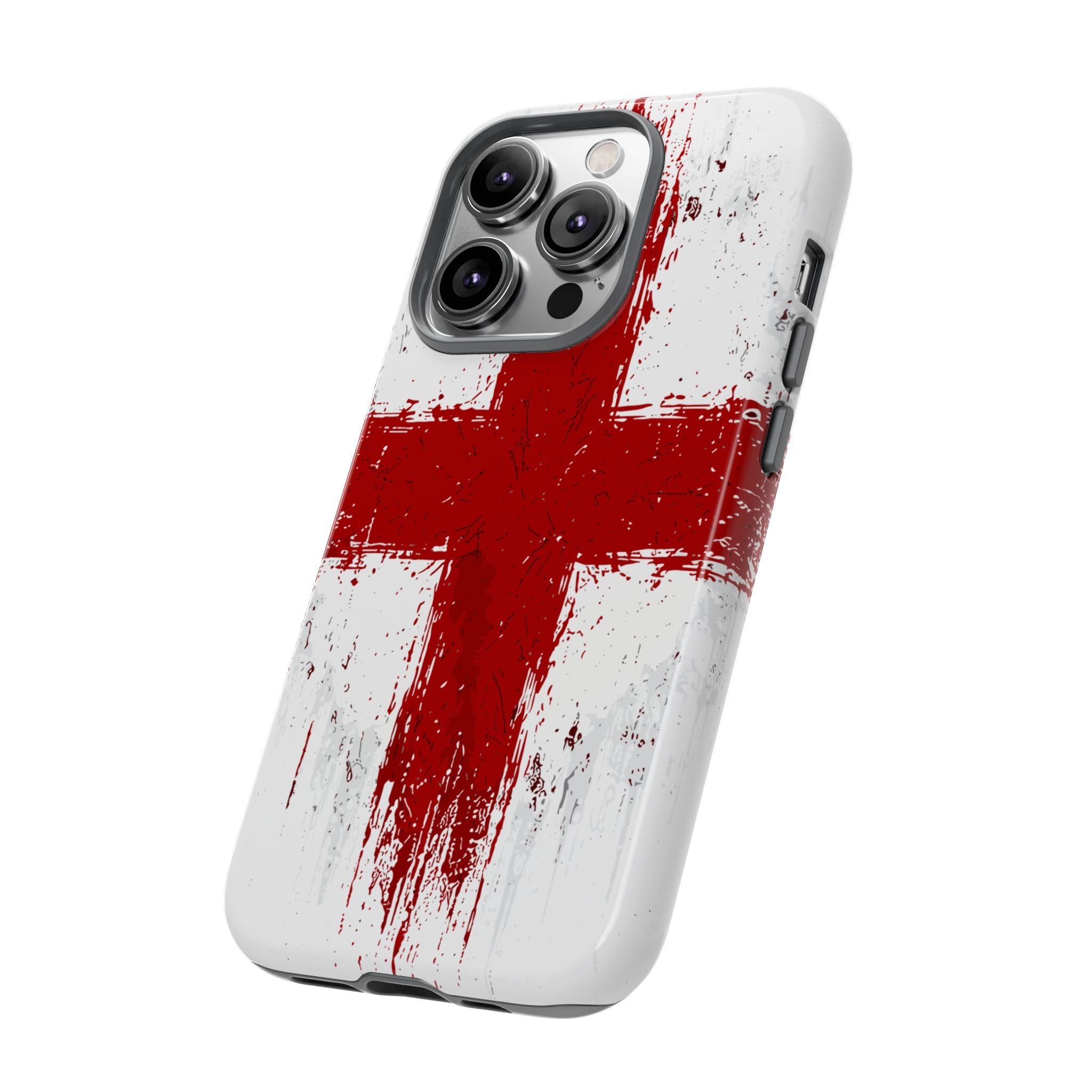 Phone Case - Distressed England St. George's Cross Patriotic Tough Case