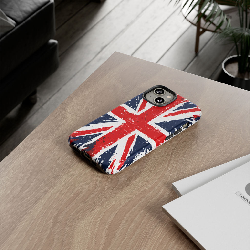 Union Jack Phone Case — Distressed British Flag Tough Case