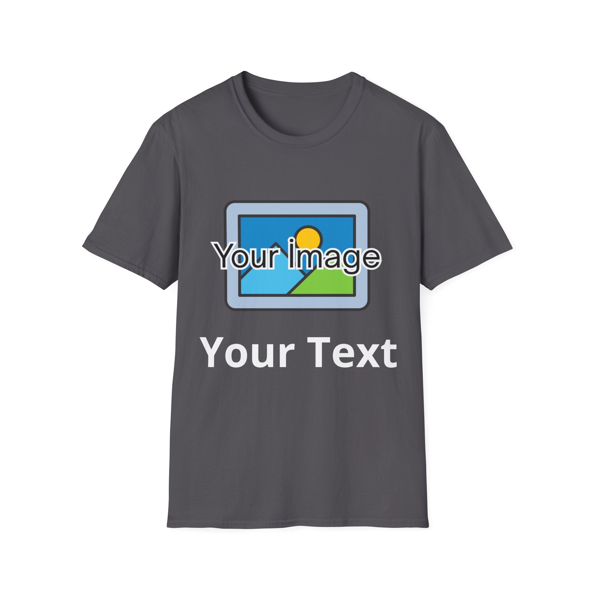 Unisex Custom Photo T-Shirt — Personalized Image & Text Tee
