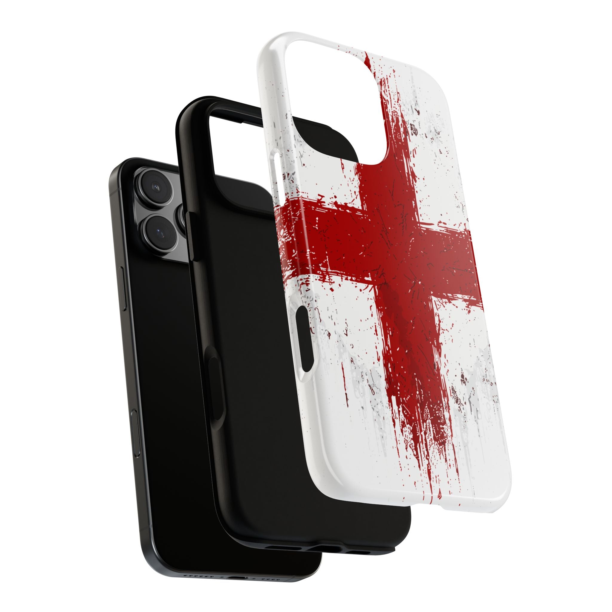 Phone Case - Distressed England St. George's Cross Patriotic Tough Case