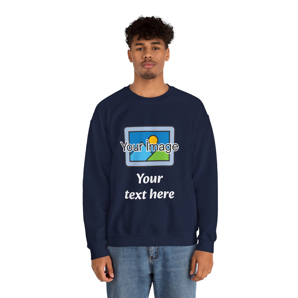 Personalized Image & Text Sweatshirt