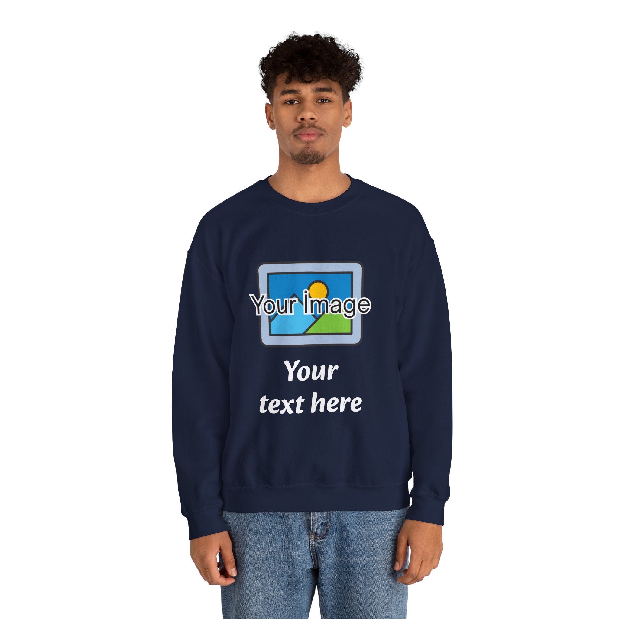 Personalized Image & Text Sweatshirt
