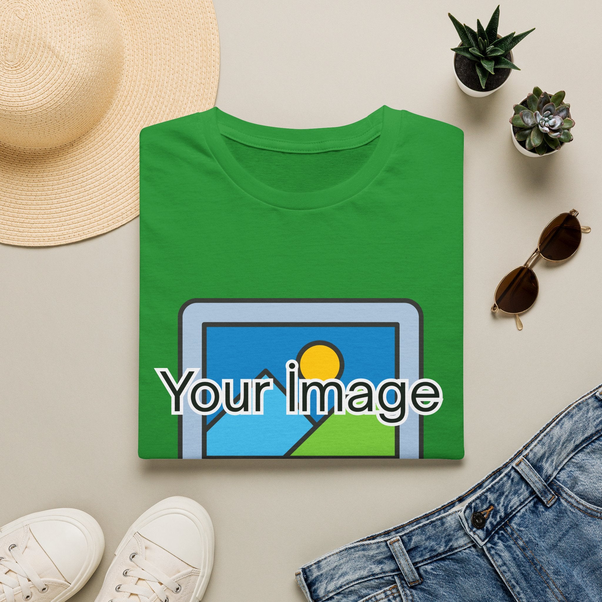 Unisex Custom Photo T-Shirt — Personalized Image & Text Tee
