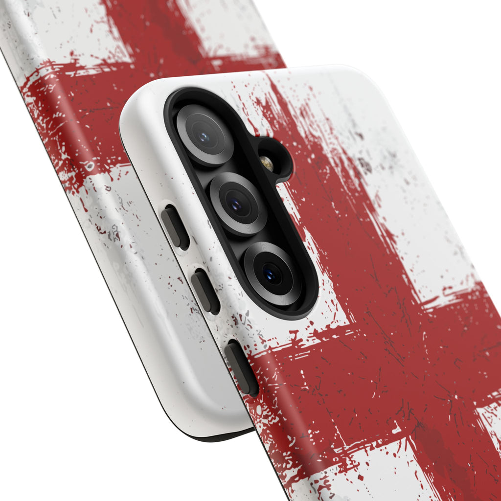 Phone Case - Distressed England St. George's Cross Patriotic Tough Case