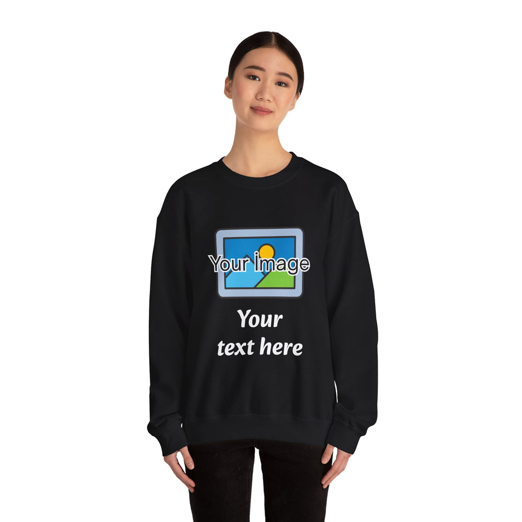 Personalized Image & Text Sweatshirt