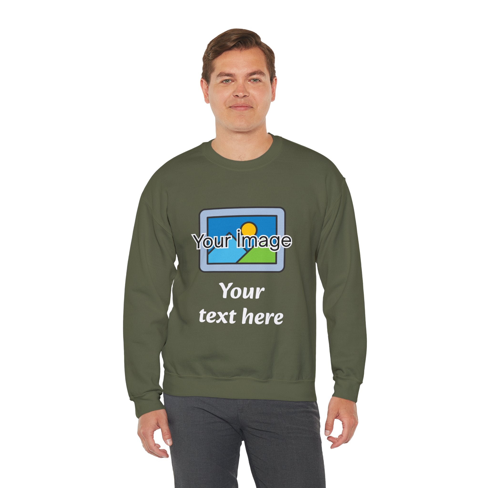 Personalized Image & Text Sweatshirt