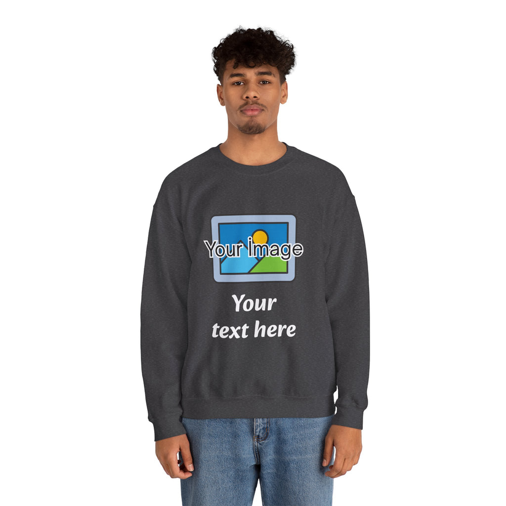 Personalized Image & Text Sweatshirt