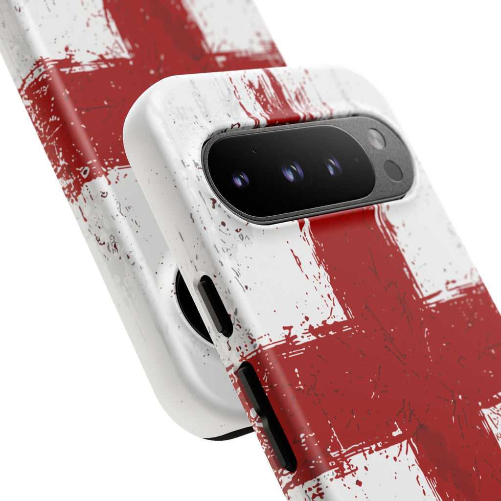 Phone Case - Distressed England St. George's Cross Patriotic Tough Case