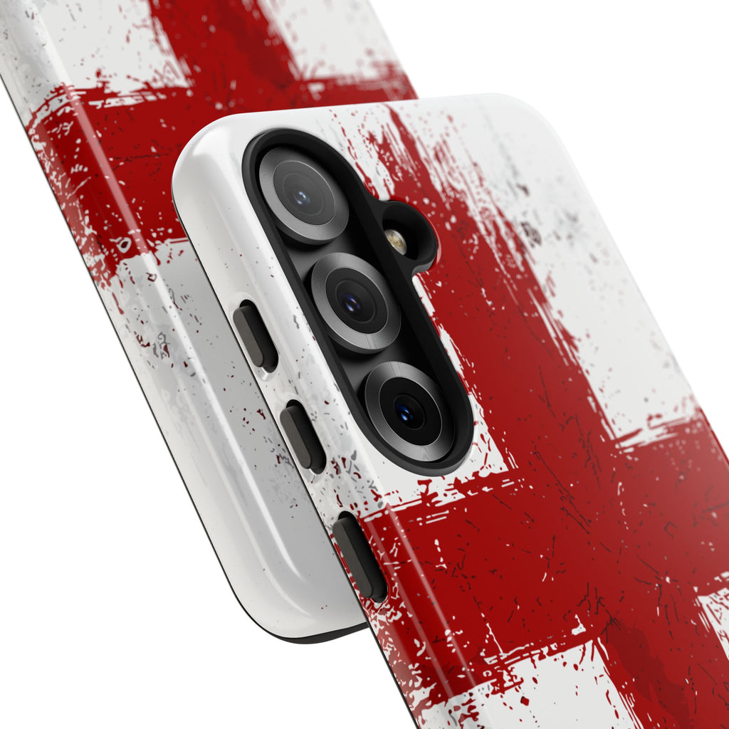 Phone Case - Distressed England St. George's Cross Patriotic Tough Case