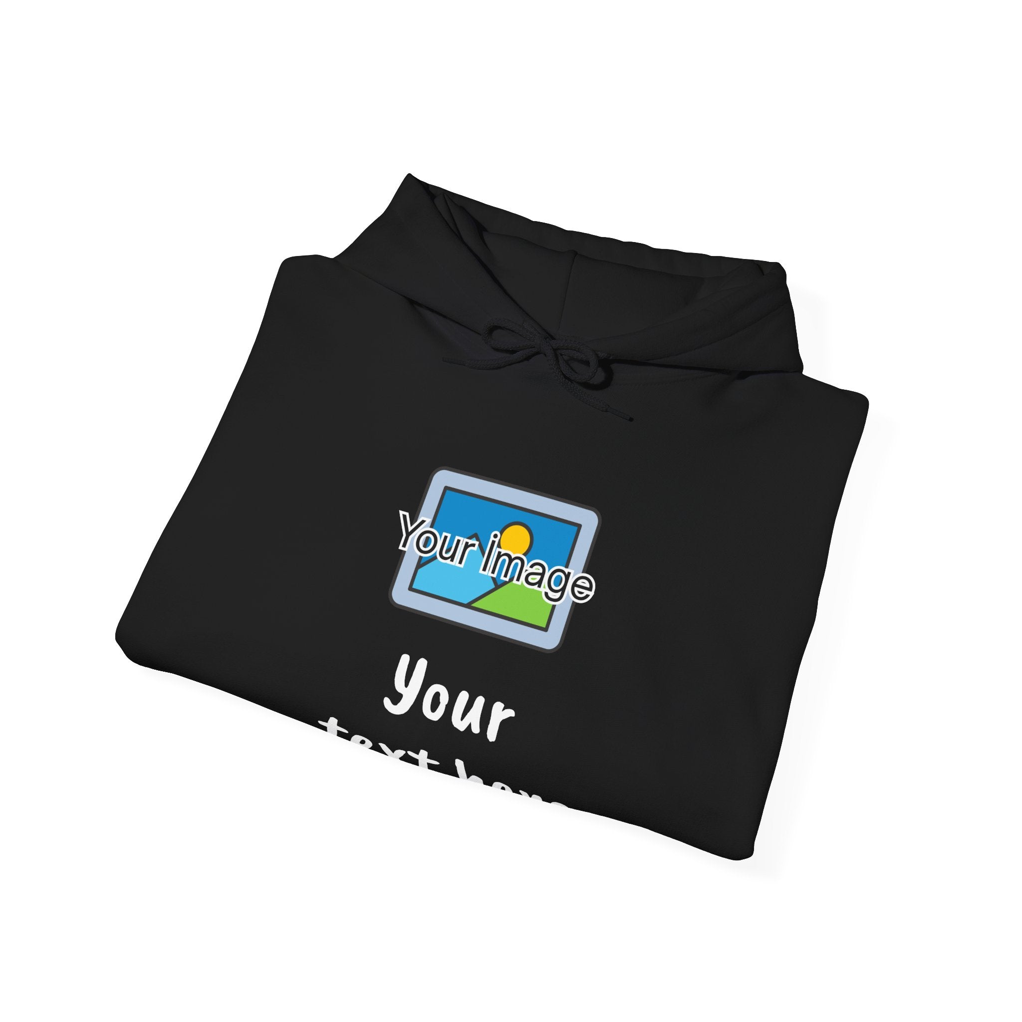 Custom Photo & Text Hoodie — Personalized Image Hoodie, Add Your Text