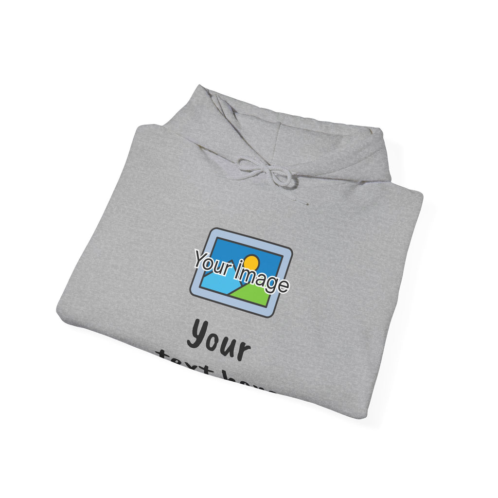 Custom Photo & Text Hoodie — Personalized Image Hoodie, Add Your Text