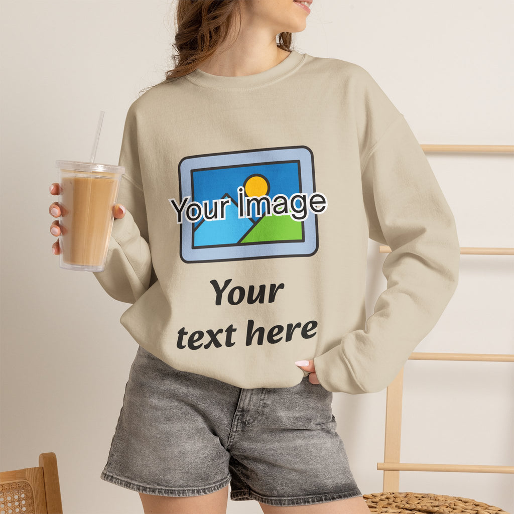Personalized Image & Text Sweatshirt