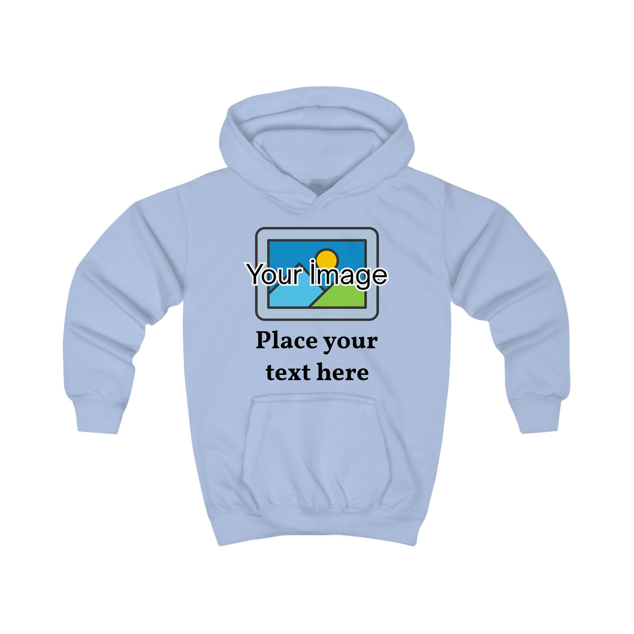 Kids Hoodie — Customizable Photo & Text Printed Kids Hoodie
