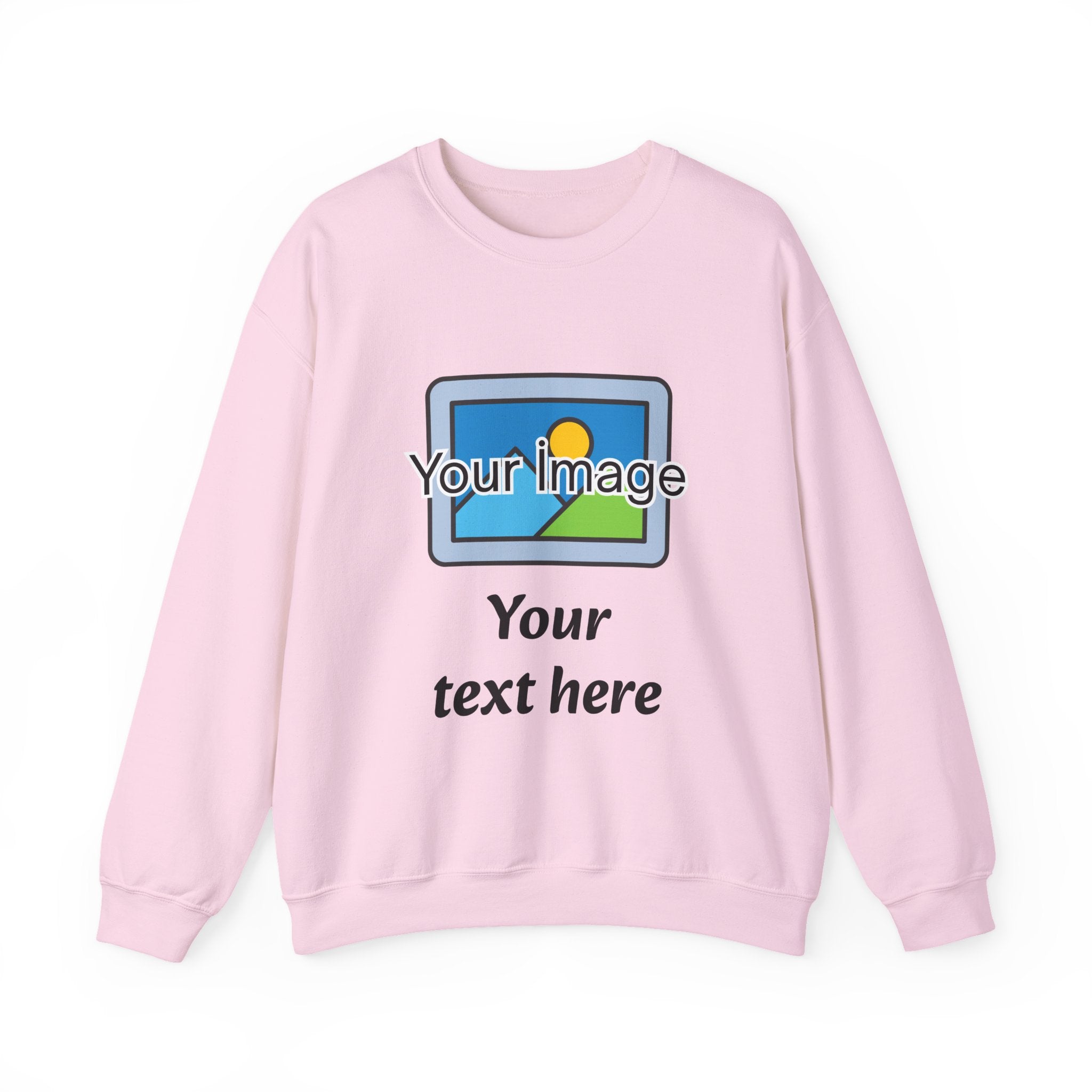 Personalized Image & Text Sweatshirt