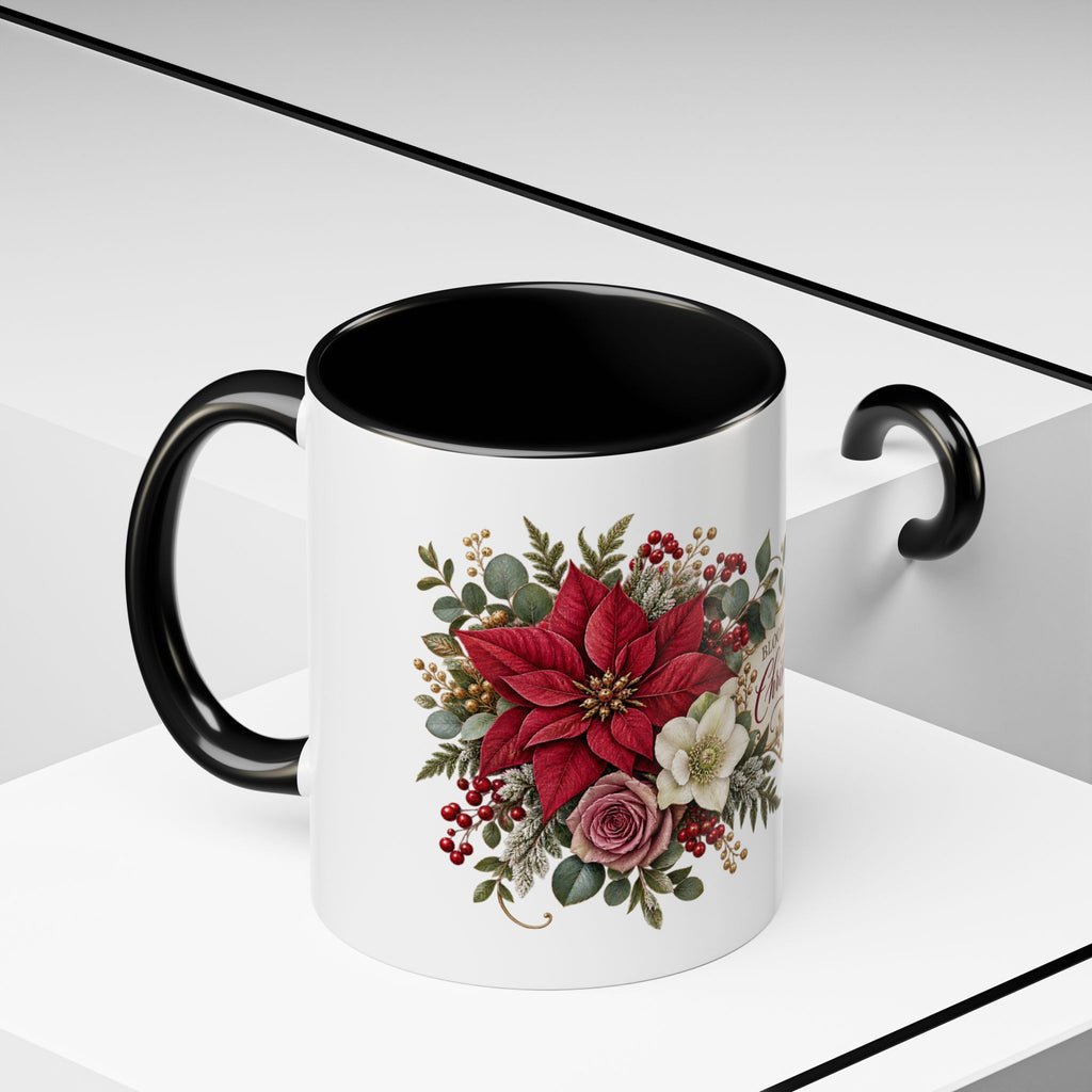 Blooming With Christmas Joy Floral Christmas Mug
