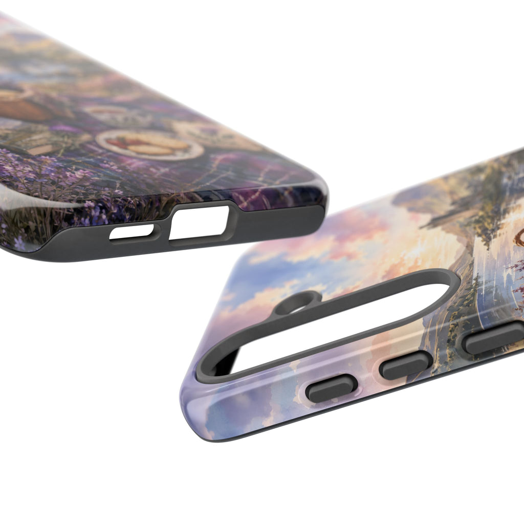 Highland Summer Picnic Phone Case – Scottish Castle & Thistle Art