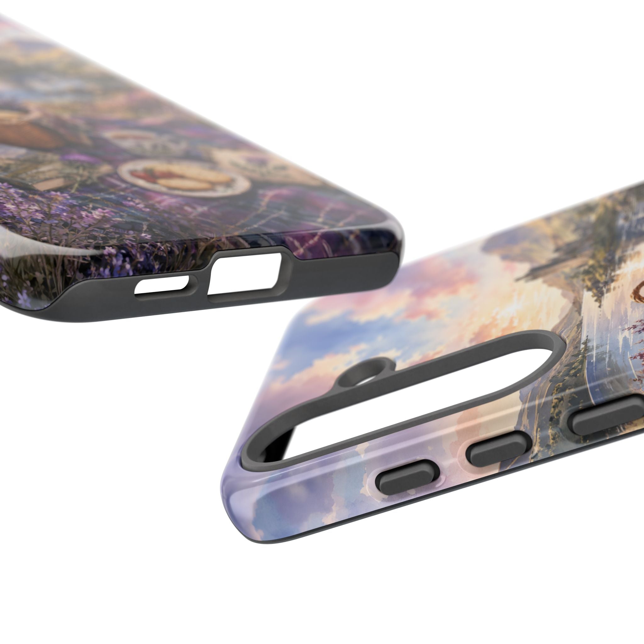Highland Summer Picnic Phone Case – Scottish Castle & Thistle Art