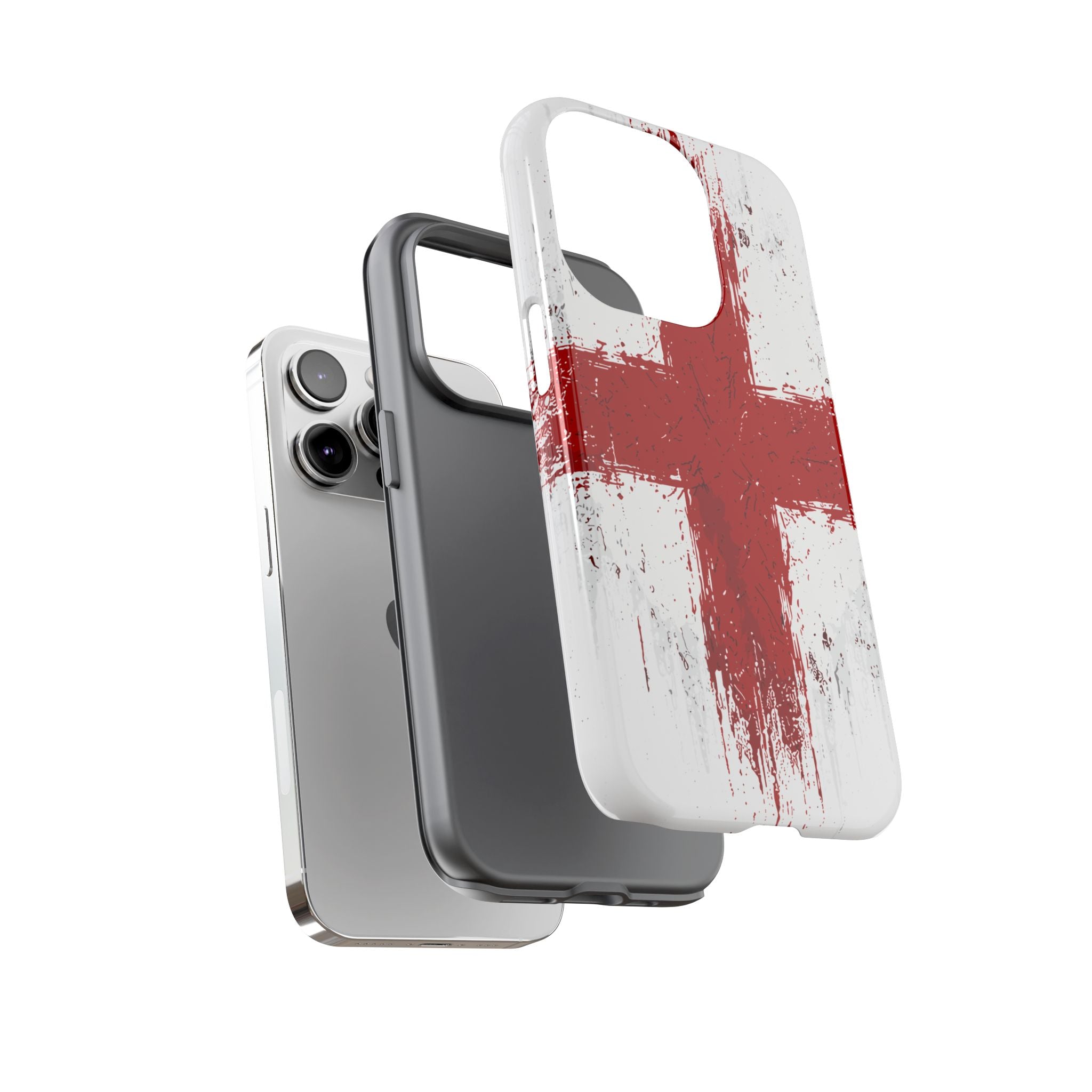 Phone Case - Distressed England St. George's Cross Patriotic Tough Case