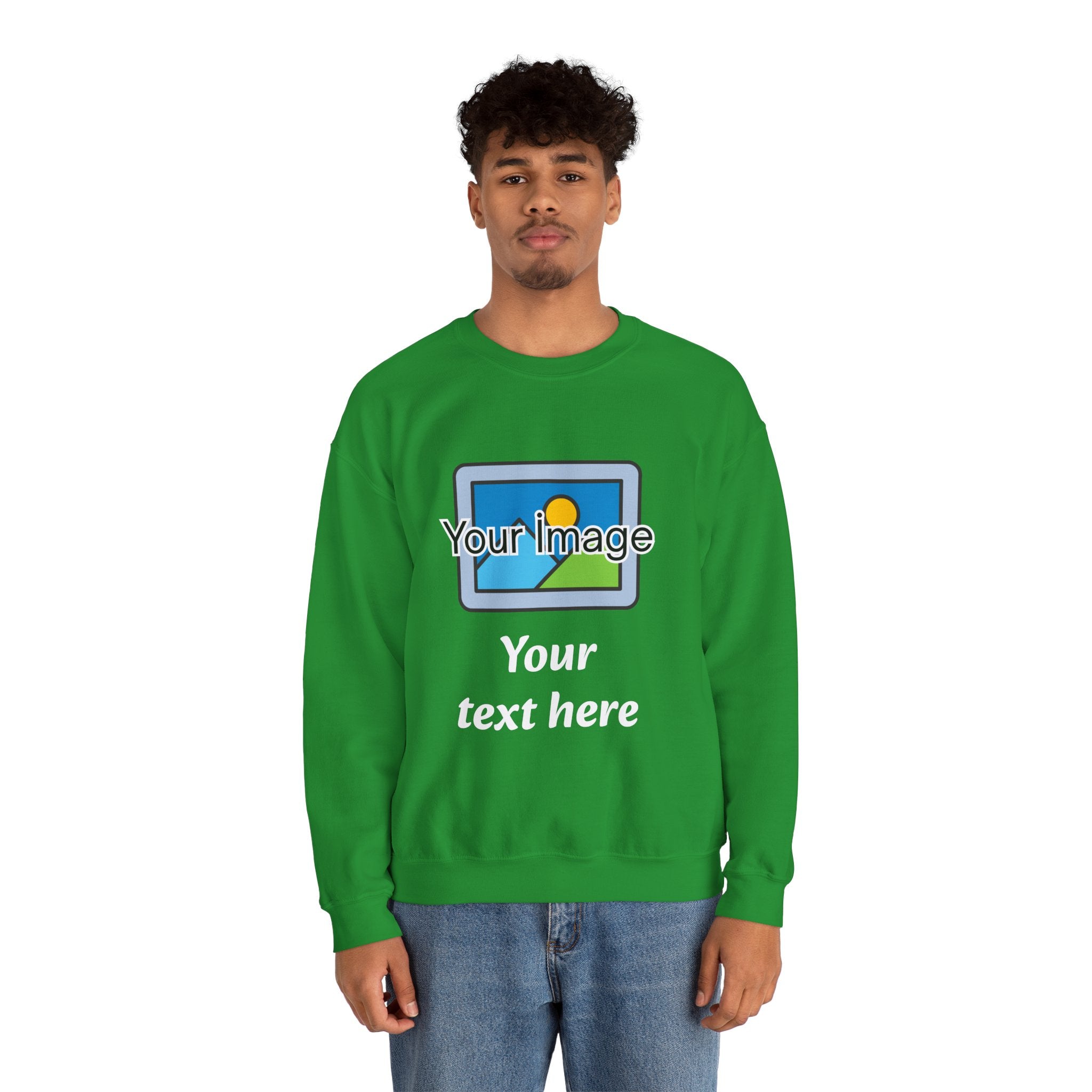 Personalized Image & Text Sweatshirt